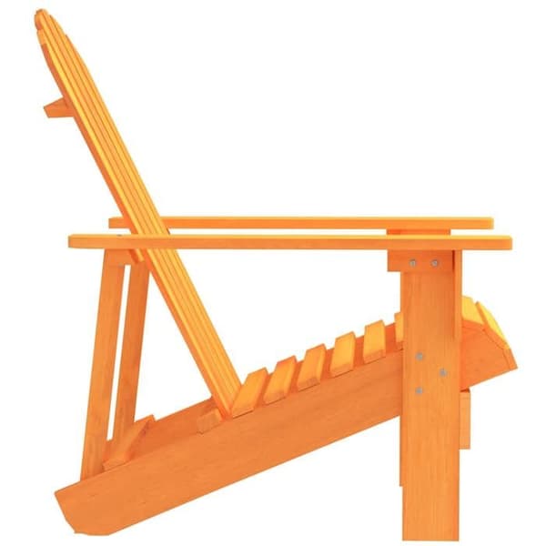 Maison Exclusive - Adirondack-stol i massiv granträ, orange