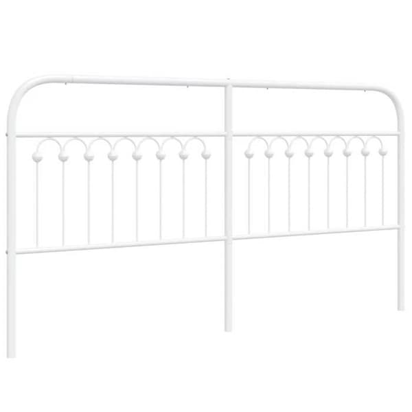 Maison Exclusive - Erstatnings hovedgærde metal hvid 180 cm
