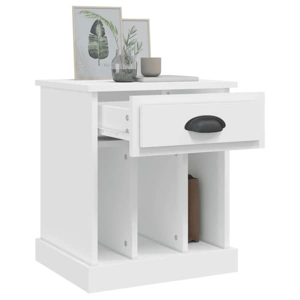 Maison Exclusive - Sängbord vit 43x36x50 cm Hvid
