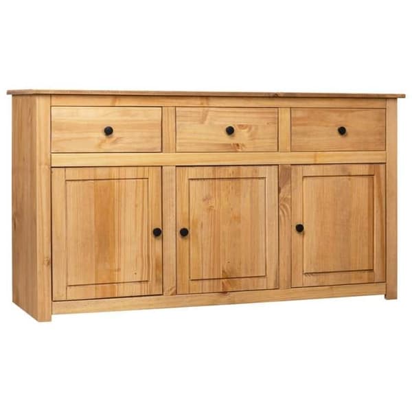 Maison Exclusive - Buffé 135x40x80 cm Massivt trä Panama-assortiment