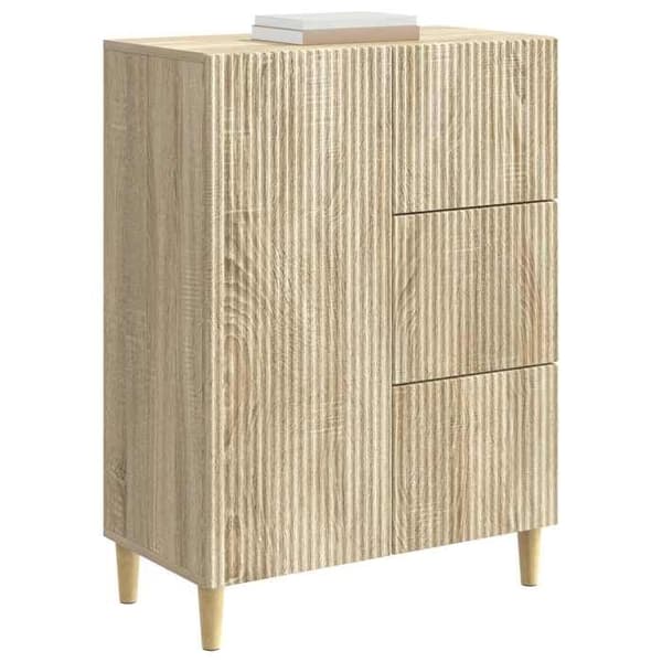 Maison Exclusive - Buffé Ek Sonoma 66 x 34,5 x 90 cm Ingenjörsträ