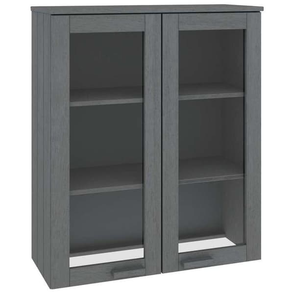 Maison Exclusive - Overbuffet HAMAR Mørkegrå 85x35x100 cm Fyrretræ
