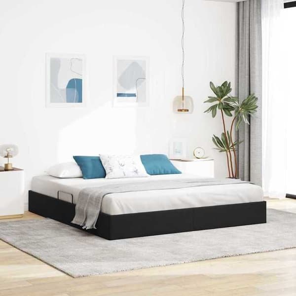 Maison Exclusive - Varastopeti musta 180 x 200 cm sametti Svart
