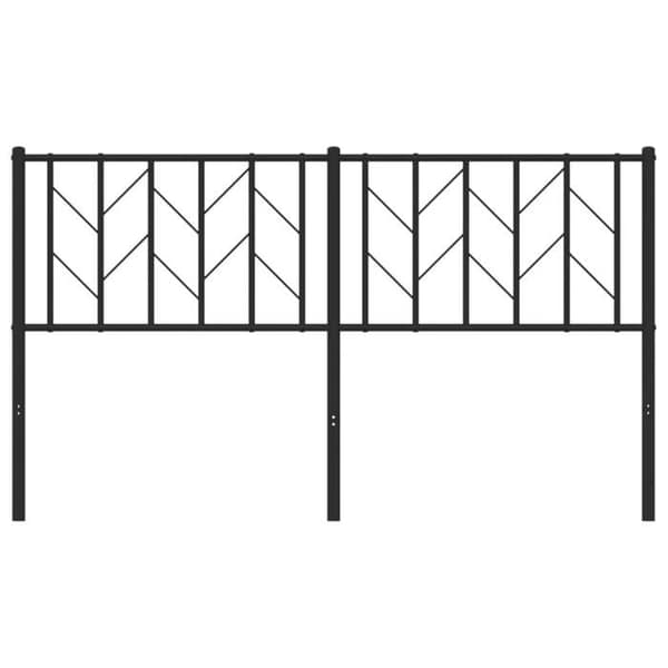 Maison Exclusive - Erstatnings hovedgærde i sort metal 150 cm