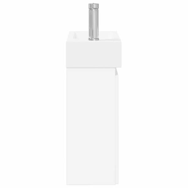 Maison Exclusive - Badrumsmöbel med kran Vit 45,5 x 22,5 x 84 cm