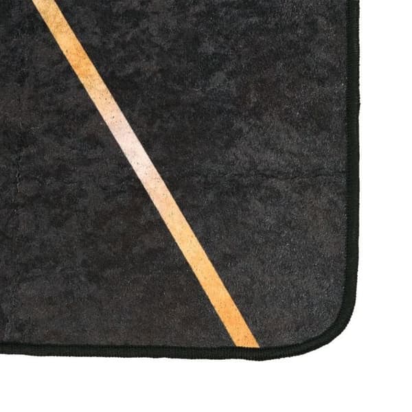 Maison Exclusive - Vaskbar sort og guld tæppe 190x300 cm