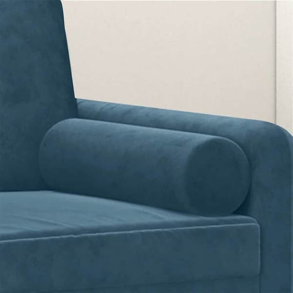 Maison Exclusive - Dekorative puder sæt af 2 Blå Ø15x50 cm Velour