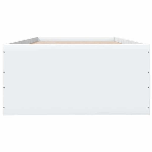 Sängram - EXKLUSIV HEM - 100 x 200 cm - Vit - Trä (spånskivor) - Ribbor ingår Vit