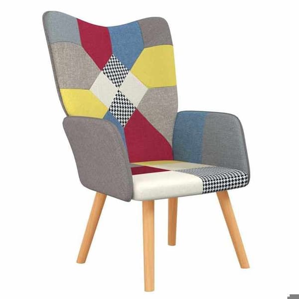 Maison Exclusive - Patchwork-kangas rentoutumistuoli