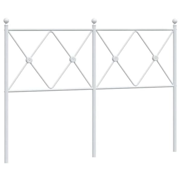 Maison Exclusive - Ersättningssänggavel i vit metall 120 cm