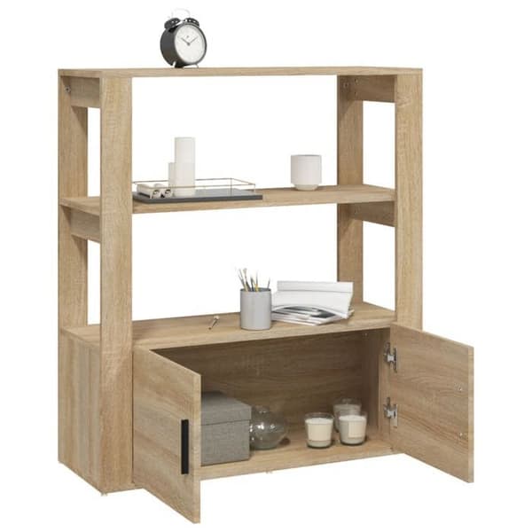 Maison Exclusive - Buffé Ek sonoma 80x30x90 cm Ingenjörsträ