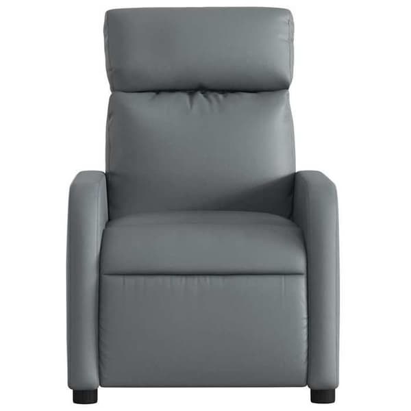 Maison Exclusive - Grått konstläder fåtölj med lutning
