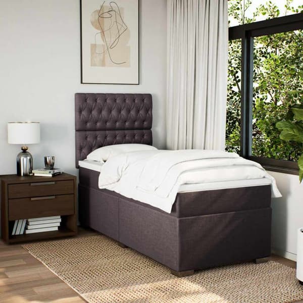 Maison Exclusive - Lakanatukipeite tummanruskea 90x200 cm matolla