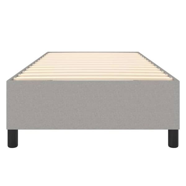 Maison Exclusive - Vaaleanharmaa jousipatja 90x200 cm kangas ljusgrått