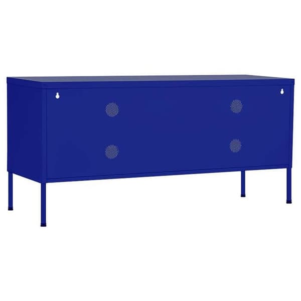 Maison Exclusive - TV-møbel Mørkeblå 105x35x50 cm Stål marinblå