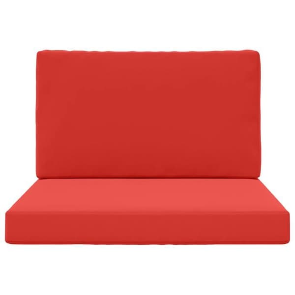 Utomhuskudde - EXKLUSIVT HEM - Modern estetik - Polyester - 80 x 80 cm - Avtagbart blixtlåsfodral Röd