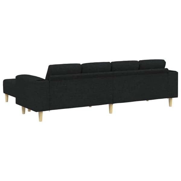 Maison Exclusive - 3-delars svart polyester soffgrupp Svart