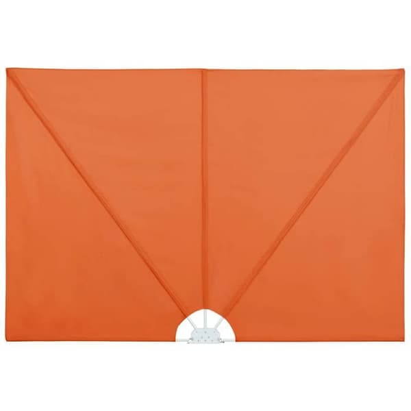 Foldbart sideafdækning - EKSKLUSIV HUS - 400x200 cm - Terracotta - Foldbar - Pulverlakeret stål Terrakotta
