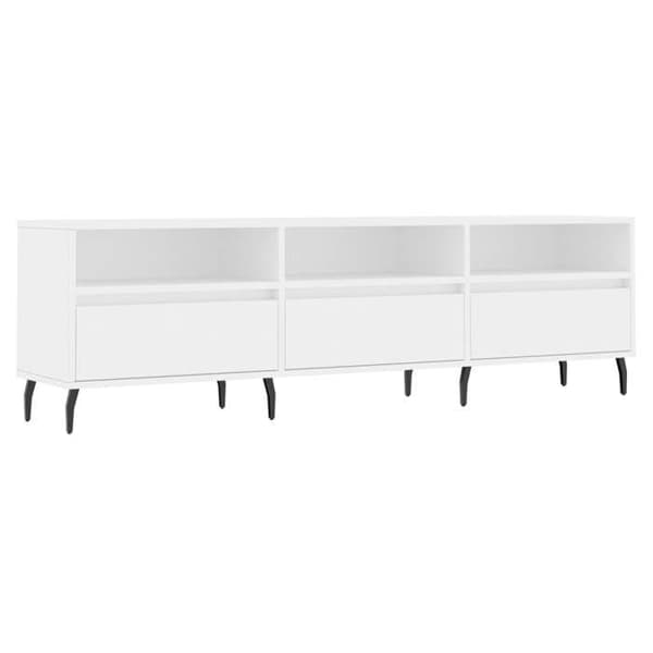 Maison Exclusive - TV-möbel vit 150x30x44,5 cm ingenjörsträ