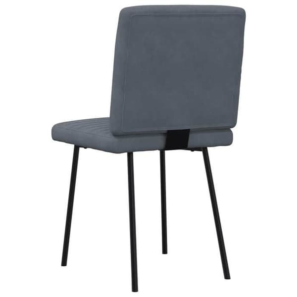 Maison Exclusive - Matstolar set om 2 Mörkgrå Sammet