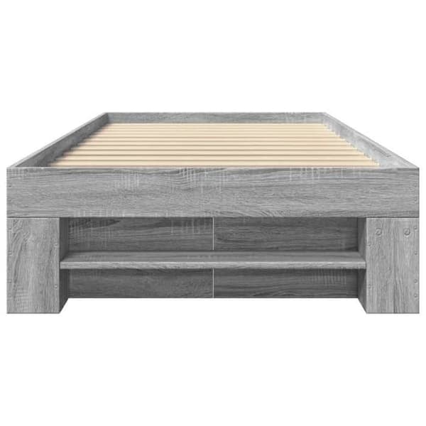 Maison Exclusive - Sengestel uden madras sonoma grå 100x200 cm Sonoma grå