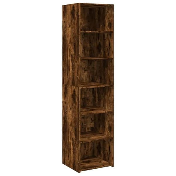 Maison Exclusive - Buffé hög ek rökt 45x41x185 cm ingenjörsträ