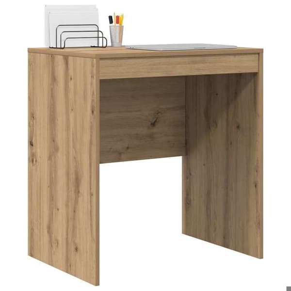 Maison Exclusive - Håndlavet egetræskontor 70 x 50 x 76 cm Ek (träutseende)