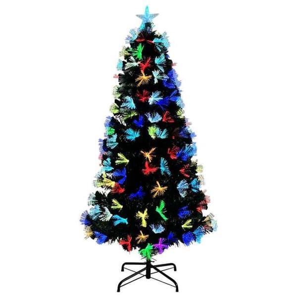 Tekokuusi - EXCLUSIVE KOTI - Art deco - Vihreä - 150 cm - Moniväriset LED-valot Grön