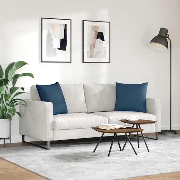 Maison Exclusive - Soffkuddar 2 st tyg Blå 50 x 50 cm Blå