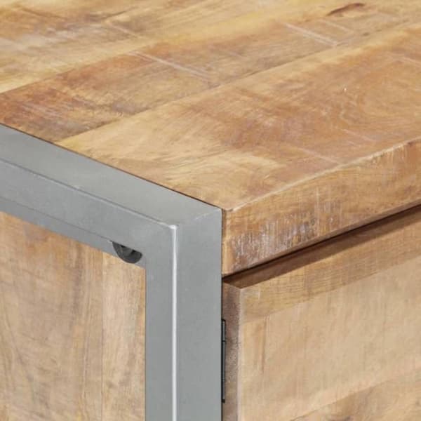 Maison Exclusive - Pöytä 95x50x40 cm Raaka mangopuu