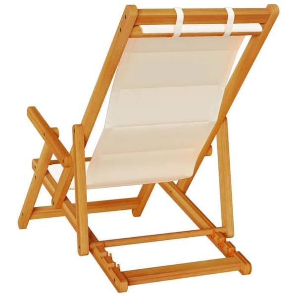 Maison Exclusive - Strandstol 2 stk Brun Massiv Akacietræ brun
