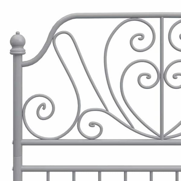 Maison Exclusive - Metallinen vuodekehys ilman patjaa harmaa 90x200 cm metallgrå
