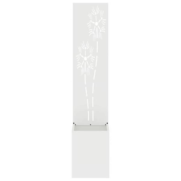 Maison Exclusive - Trädgårds sekretessskärm Vit 32 x 32 x 150 cm Vit