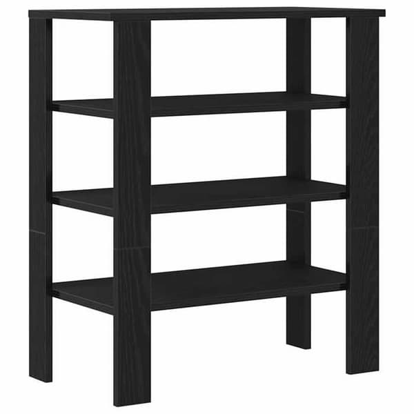 Maison Exclusive - Skohylde sort 61x32x70 cm ingeniørtræ