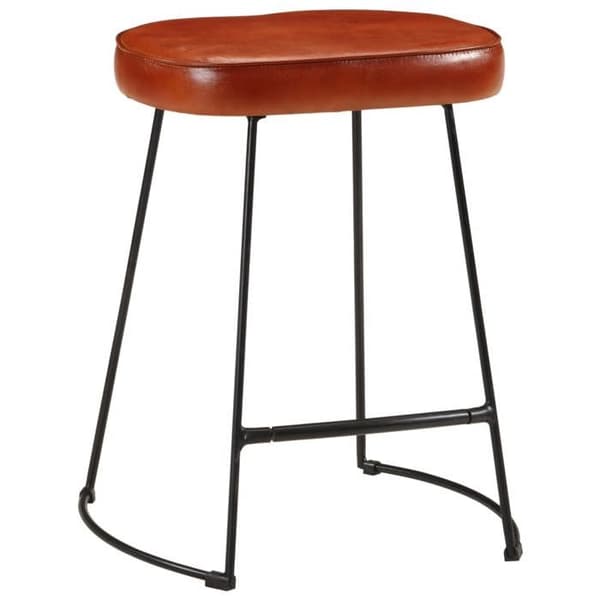 Maison Exclusive - Barstolar set om 2 mörkbruna 40x29,5x53 cm