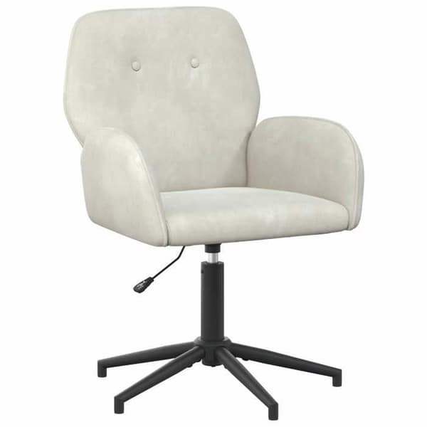 Maison Exclusive - Drejestol 54 x 55 x 90 cm Creme Velour Grädde