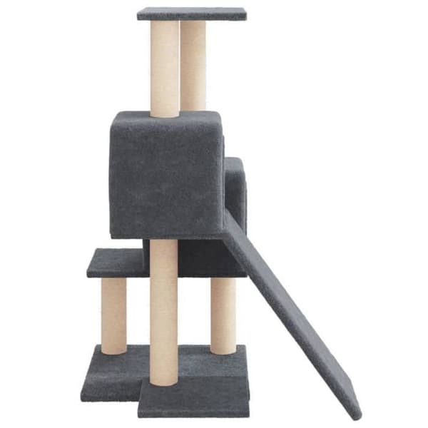 Maison Exclusive - Kattträd med sisal klöstrumpor Mörkgrå 82 cm Mörkgrå