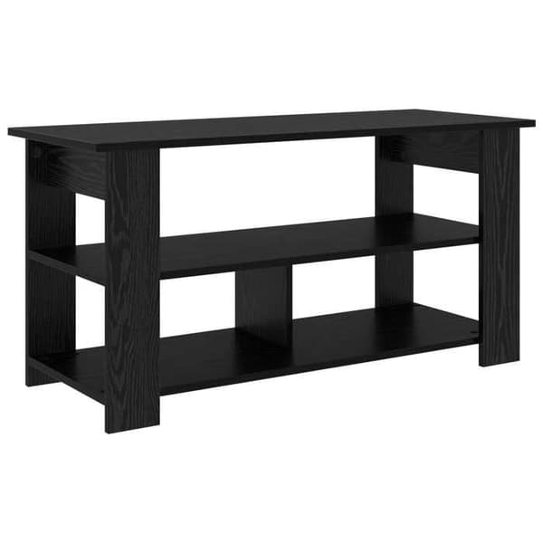 Maison Exclusive - Musta tammi televisioteline 100 x 40 x 50 cm