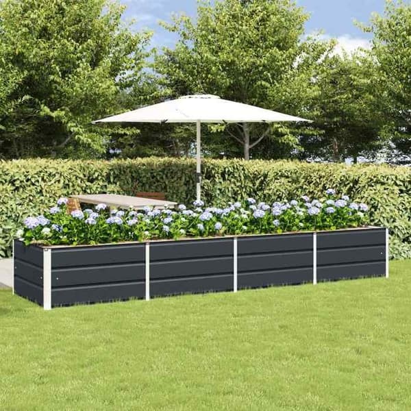 Maison Exclusive - Anthracite-kasvihuone 320 x 80 x 45 cm Teräs