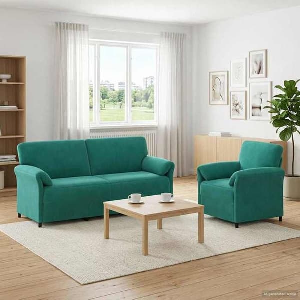 Maison Exclusive - Sæt af 2 Sofaer Turquoise Velour