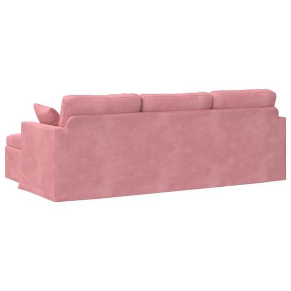 Maison Exclusive - Vaaleanpunainen sohva 228 x 134 x 80 cm sametti