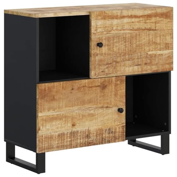 Maison Exclusive - Buffet med 2 døre 80x33x75 cm massiv mangotræ
