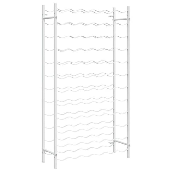 Maison Exclusive - Flaskeholder til 72 flasker Hvid Metal Vit