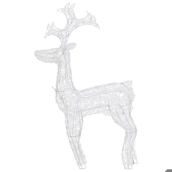 Julepynt - EKSKLUSIV HUS - Lysende rensdyr (sæt 2) - Akryl - 60×16×100 cm - USB 5V LED