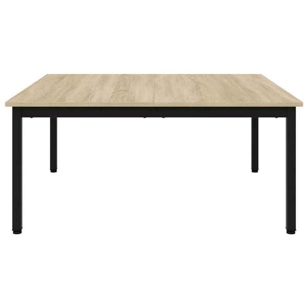 Maison Exclusive - Sofabord Egetræ Sonoma 100 x 100 x 45 cm Ingeniørtræ