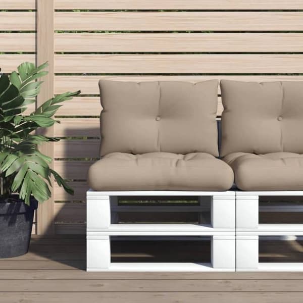 Maison Exclusive - Palettityynyt, 2 kpl, taupe kangas Mol