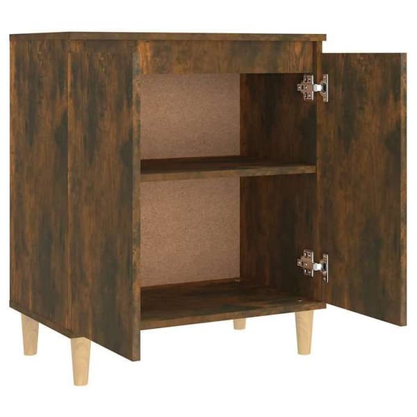 Maison Exclusive - Buffet Røget Eg 60x35x70 cm Ingeniørtræ