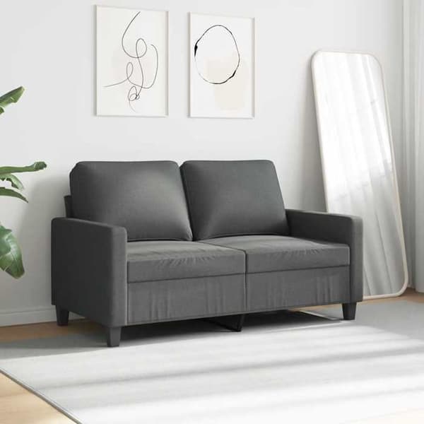 Maison Exclusive - 2-personers sofa i mørkegrå 120 cm stof