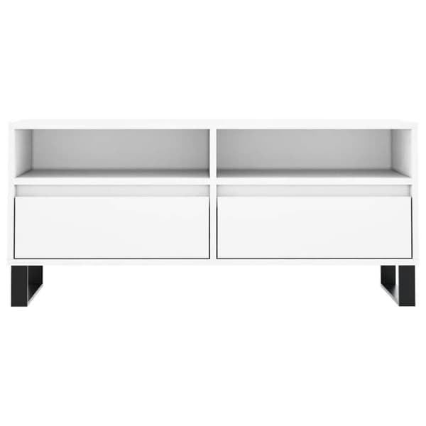 Maison Exclusive - TV-möbel vit 100x34,5x44,5 cm ingenjörsträ