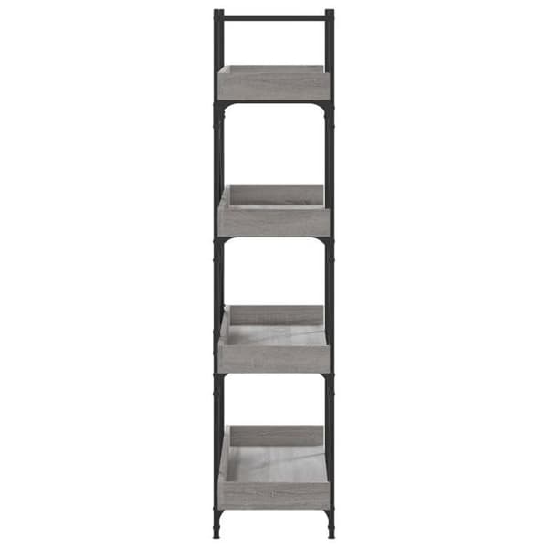 Maison Exclusive - Bibliotek i 4 niveauer sonoma grå 100x33x145,5 cm